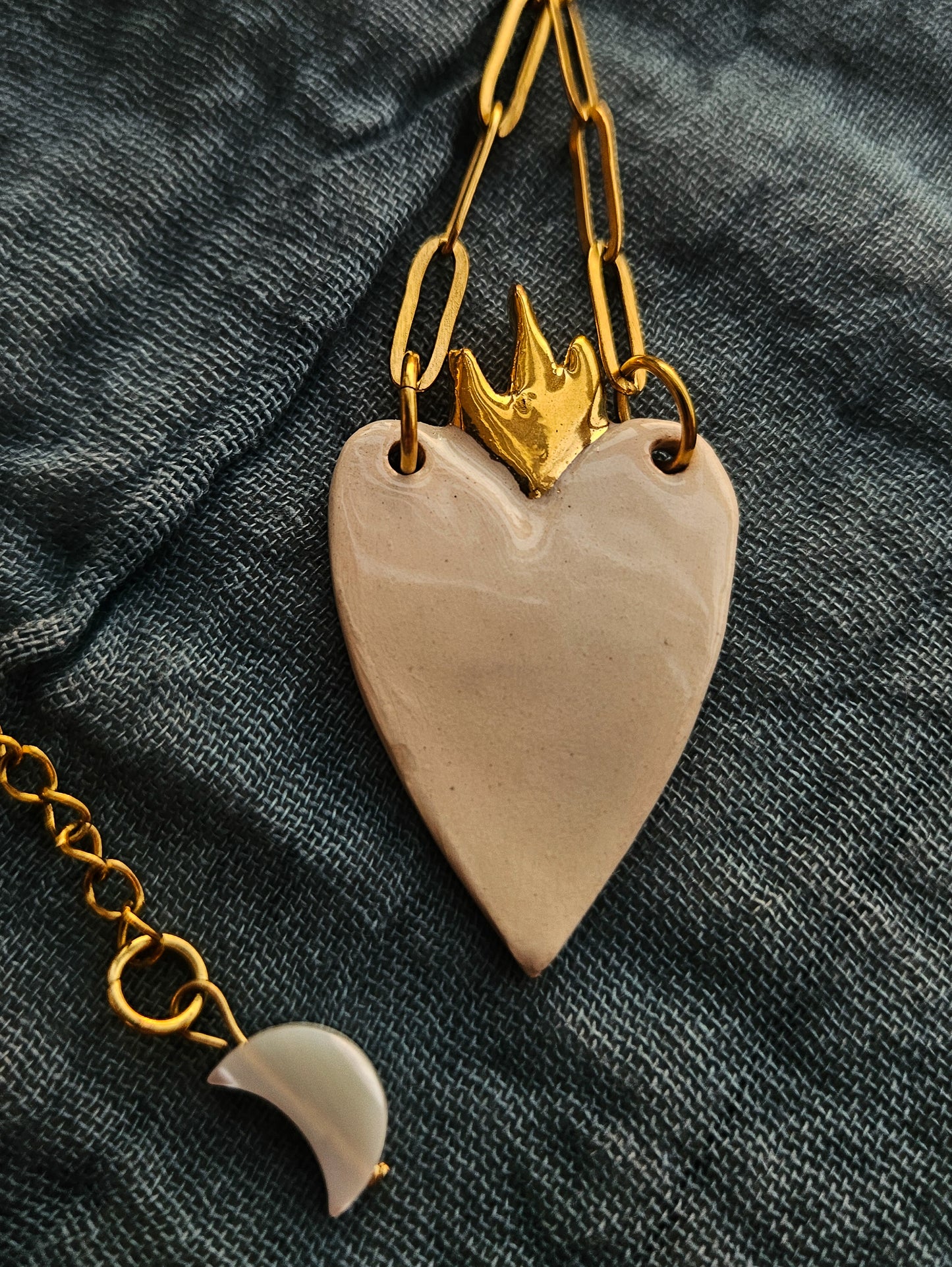 Collar corazon Rey