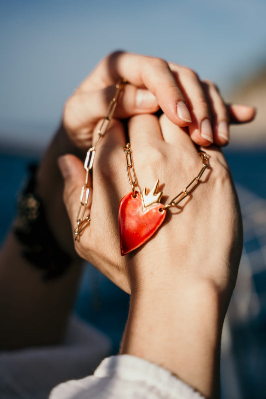 Collar corazon Rey